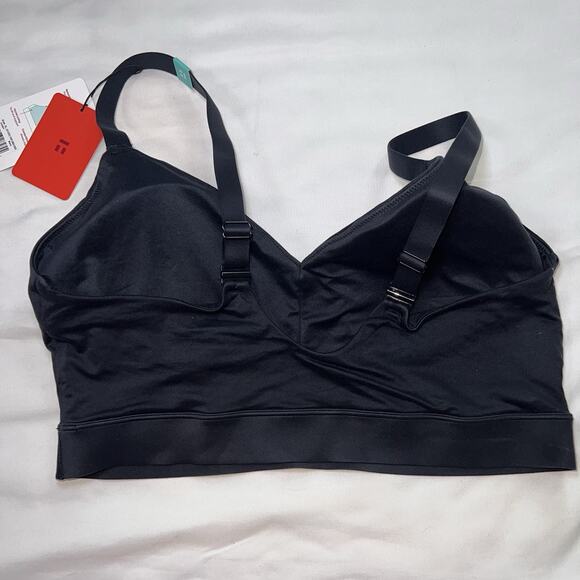 Tommy John Second Skin Triangle Bralette Womens Size XL DDD/D-E Black Bra NWT - Picture 12 of 14
